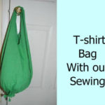 Make a t shirt bag without sewing