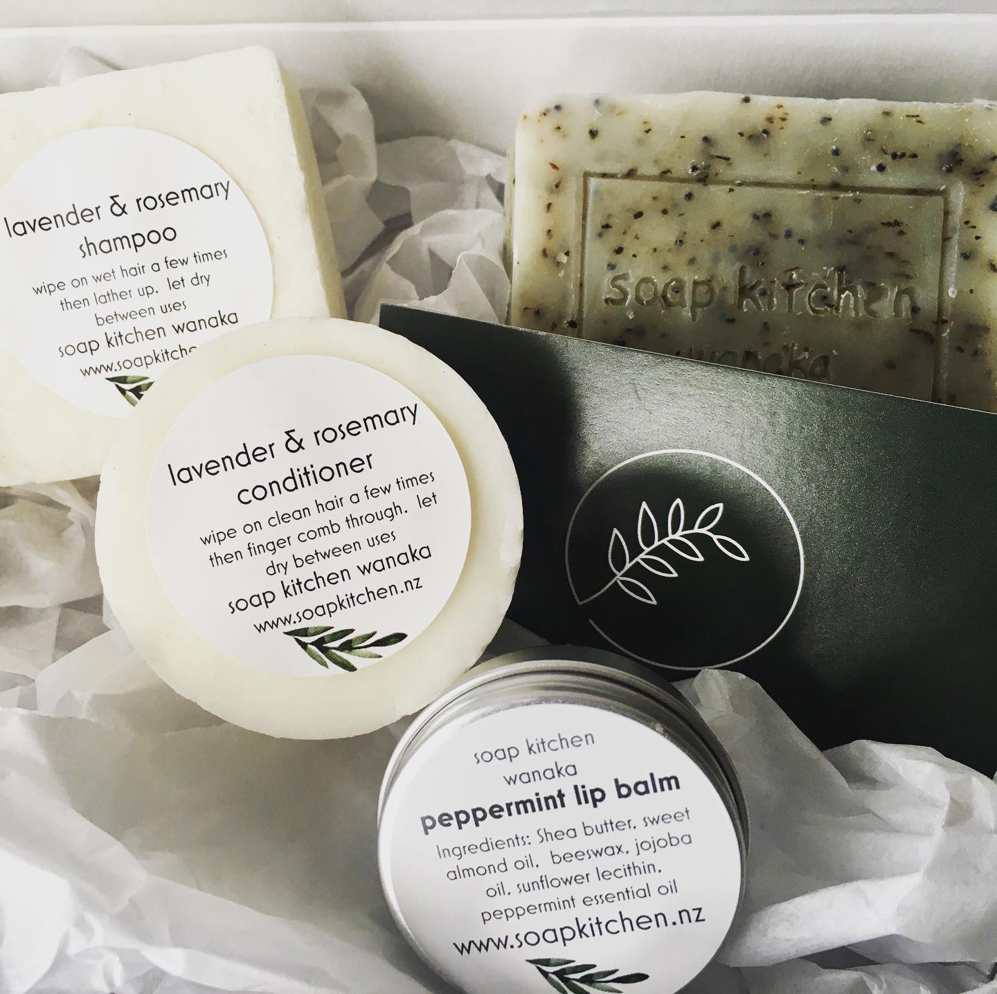 Shampoo and conditioner bars from Soap Kitchen Wanaka - some of the personal care products in Wanaka