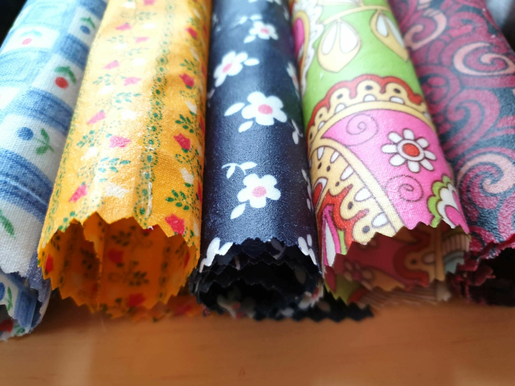 A selection of beeswax wraps