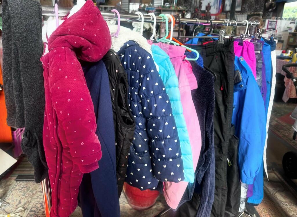 Children's clothes and ski suite at Wanaka Wastebusters