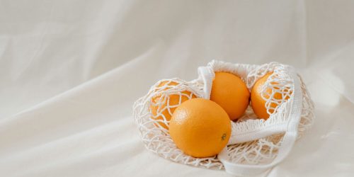 Reusable Shopping Bag With Oranges In For Grocery Shopping In Wanaka